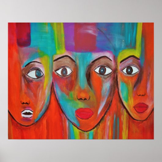 Poster voor het schilderen van Afrikaanse vrouweno (Voorkant)