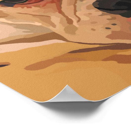 Poster voor het schilderen van de kant van de doos (Hoek)