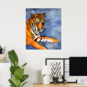 Poster voor het schilderen van de tijger (gewas) (Thuiskantoor)