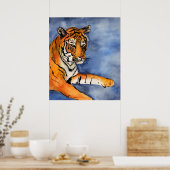 Poster voor het schilderen van de tijger (gewas) (Keuken)