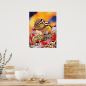 Poster voor het schilderen van digitale eekhoorns (Keuken)