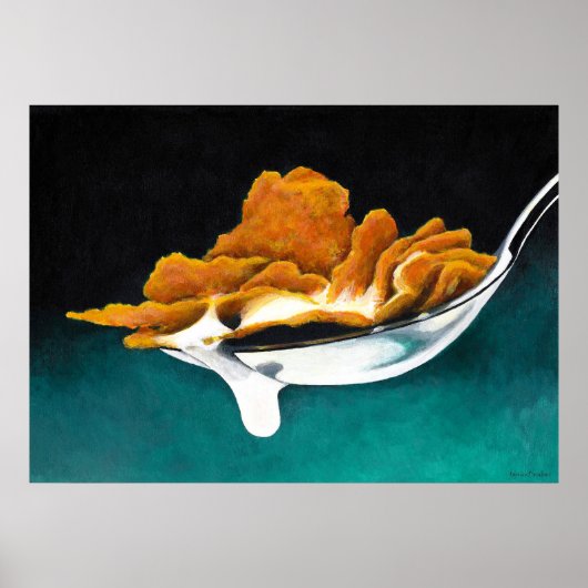 Poster voor het schilderen van granen en melk (Voorkant)