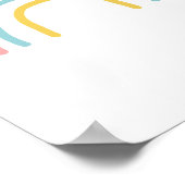 Poster voor het schilderen van regenboogpasta (Hoek)