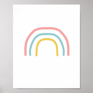 Poster voor het schilderen van regenboogpasta