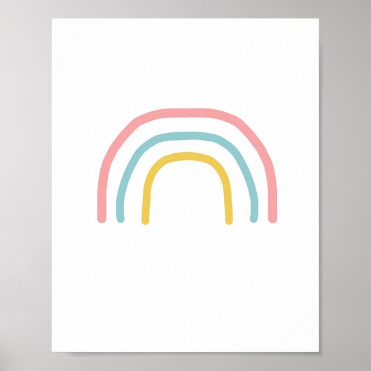 Poster voor het schilderen van regenboogpasta (Voorkant)