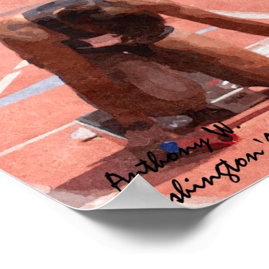 Poster voor het schilderen van spoorstaaf- en veld (Hoek)