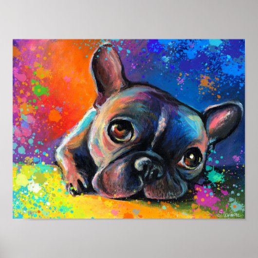 Poster voor het schilderen van stierenhonden (Voorkant)