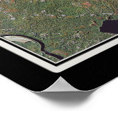 Poster voor het Sebago Lake Maine Satellite (Hoek)