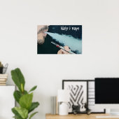 Poster voor het stoken van golven en dampen (Thuiskantoor)