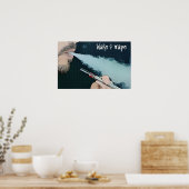 Poster voor het stoken van golven en dampen (Keuken)