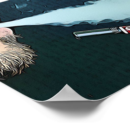 Poster voor het stoken van golven en dampen (Hoek)