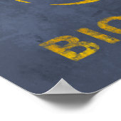 Poster voor het symbool voor het gevaar bij vervor (Hoek)