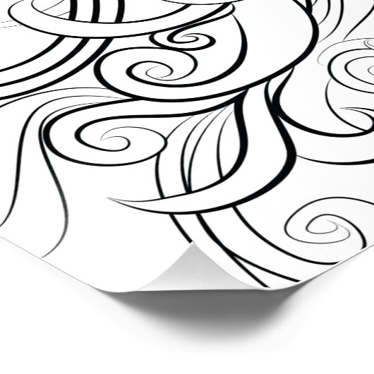 poster voor het tekenen van volwassen paardenpelkr (Hoek)