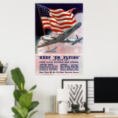 Poster voor het terugwinnen van legervliegtuigen (Thuiskantoor)