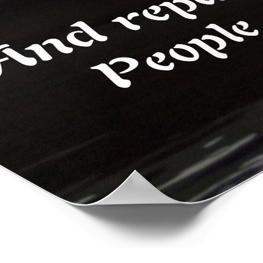 Poster voor het terugzetten van kopersbruggen (Hoek)