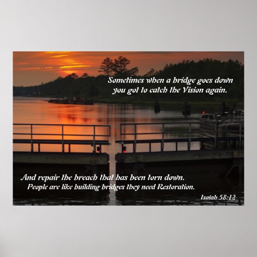 Poster voor het terugzetten van kopersbruggen (Voorkant)