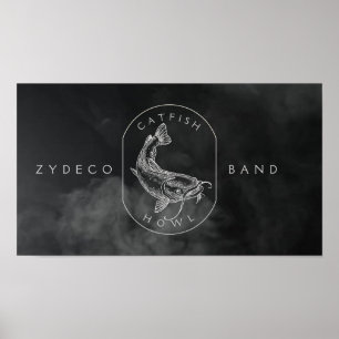 Poster voor het vissen met sleepnetten