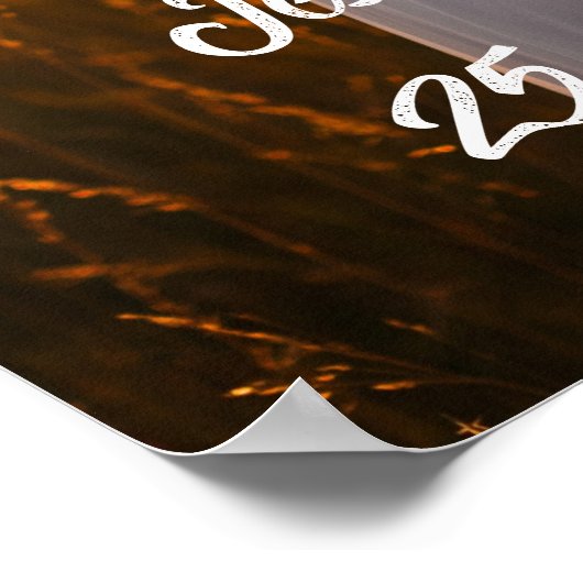 Poster voor het welkomstteken voor bruiloft (Hoek)