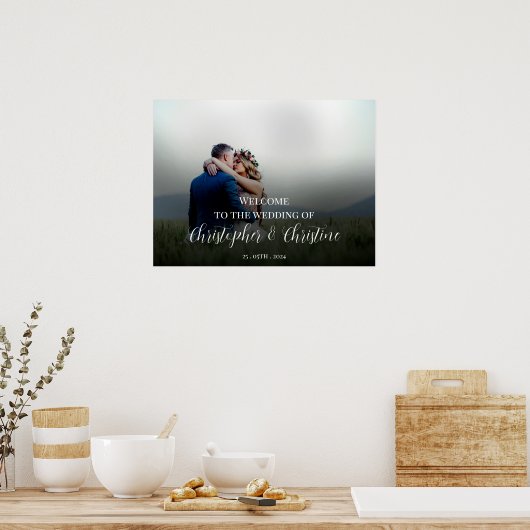Poster voor het welkomstteken voor bruiloft (Keuken)