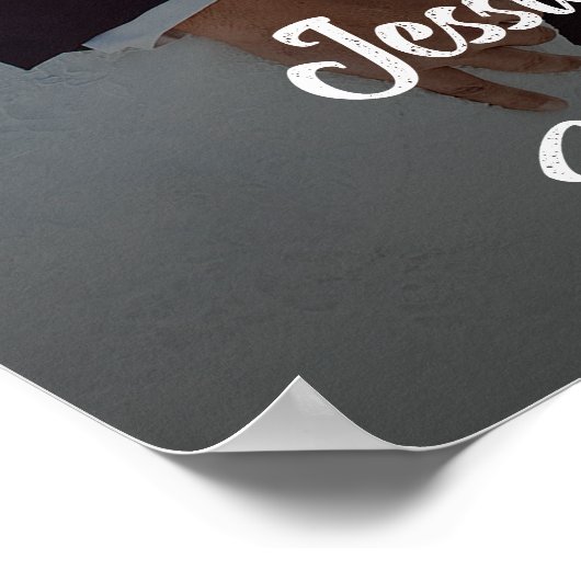 Poster voor het welkomstteken voor bruiloft (Hoek)