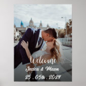 Poster voor het welkomstteken voor bruiloft (Voorkant)