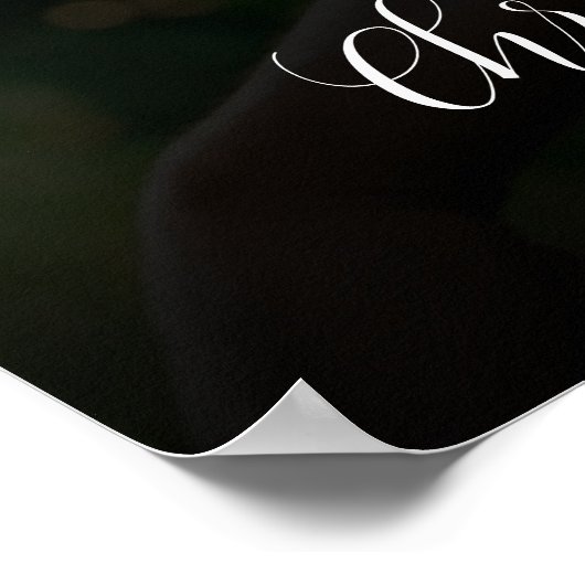 Poster voor het welkomstteken voor bruiloft (Hoek)