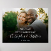 Poster voor het welkomstteken voor bruiloft (Voorkant)