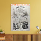 Poster voor "HMS Pinafore", uitgevoerd door Gorman Canvas Afdruk (Insitu (Woonkamer))