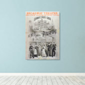 Poster voor "HMS Pinafore", uitgevoerd door Gorman Canvas Afdruk (Insitu (Houten vloer))