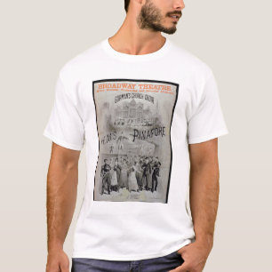 Poster voor "HMS Pinafore", uitgevoerd door Gorman T-shirt