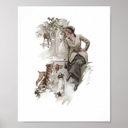 Poster voor honden en paarden (Voorkant)