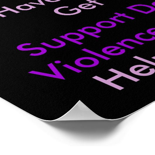 Poster voor huiselijk geweld (Hoek)