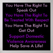 Poster voor huiselijk geweld (Voorkant)