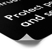 Poster voor identiteitsdiefstalbeveiliging (Hoek)