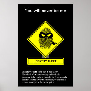 Poster voor identiteitsdiefstalbeveiliging