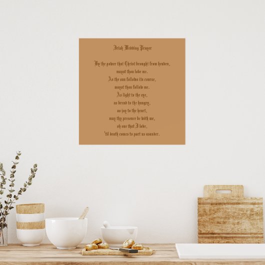 Poster voor Ierse weddenschappen (Keuken)