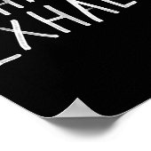 Poster voor inhalatie, extractie-yoga (Hoek)