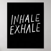 Poster voor inhalatie, extractie-yoga (Voorkant)