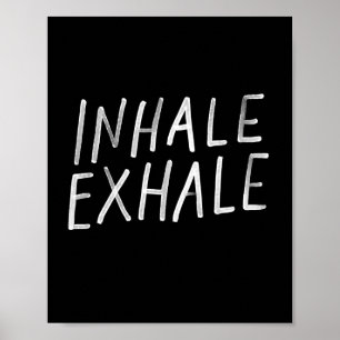 Poster voor inhalatie, extractie-yoga