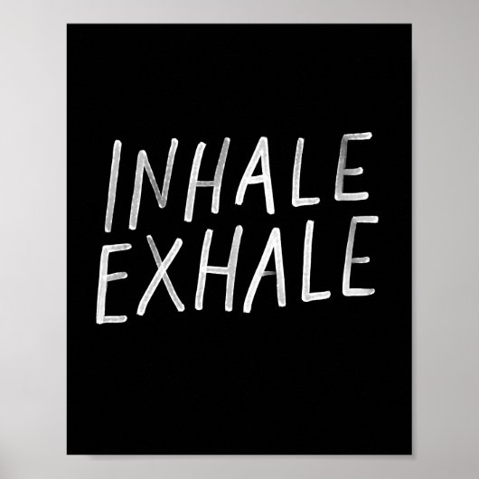 Poster voor inhalatie, extractie-yoga (Voorkant)