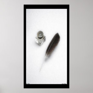 Poster voor inkt en veren