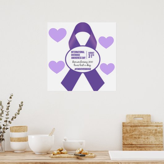 Poster voor internationale bewustmaking bij overdo (Keuken)