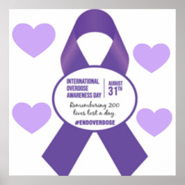 Poster voor internationale bewustmaking bij overdo