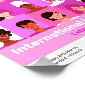 Poster voor internationale vrouwendag 8 maart bedr (Hoek)