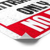 Poster voor inwendige asiel-Entrance-No Exit Funny (Hoek)