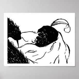 Poster voor jonge of oude vrouwen