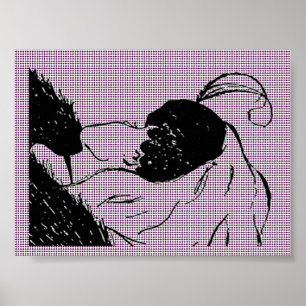 Poster voor jonge of oude vrouwen