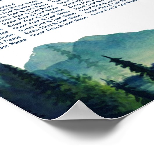 Poster voor kampeertafel (Hoek)