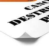 Poster voor kankervernietiging in uitvoering (Hoek)