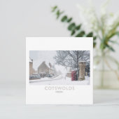 Poster voor katoenbieten feestdagenkaart (Staand voorkant)